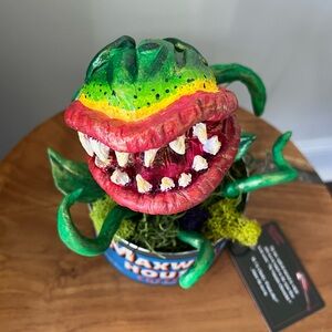 🪴🩸💚 Little shop of horrors Audrey 2 man eating plant handmade clay 👻🛒